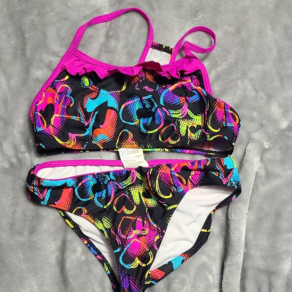 Speedo Kids Bikini - Pink and Multicolor Pattern